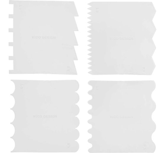 Effect spatula set, 4 pieces