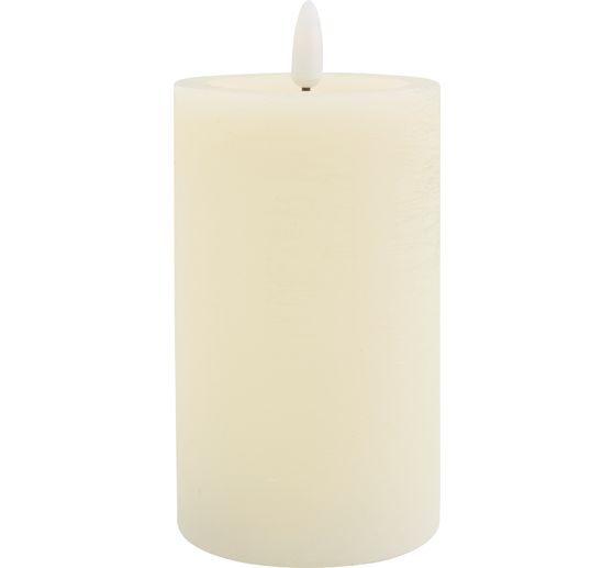 LED real wax candle "12.5 x 7.5 cm", with timer