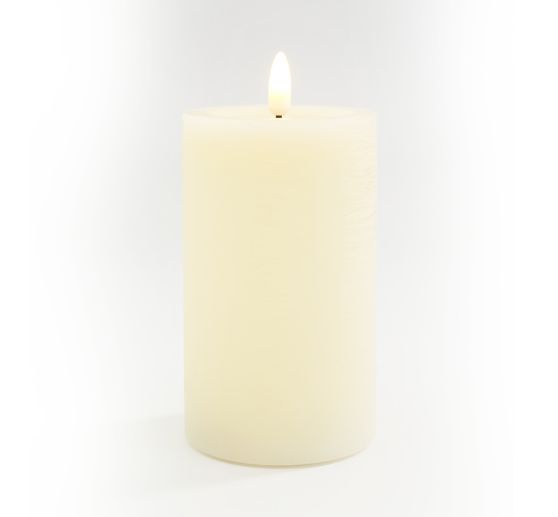 LED real wax candle "12.5 x 7.5 cm", with timer