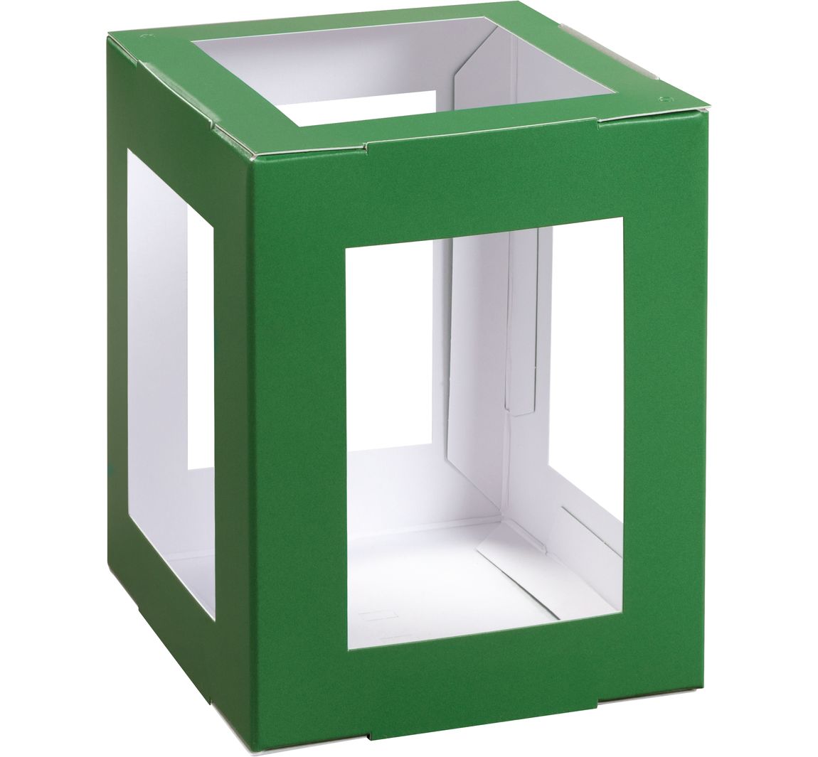 Lantaarn  blanco "Vierkant" - Groen
