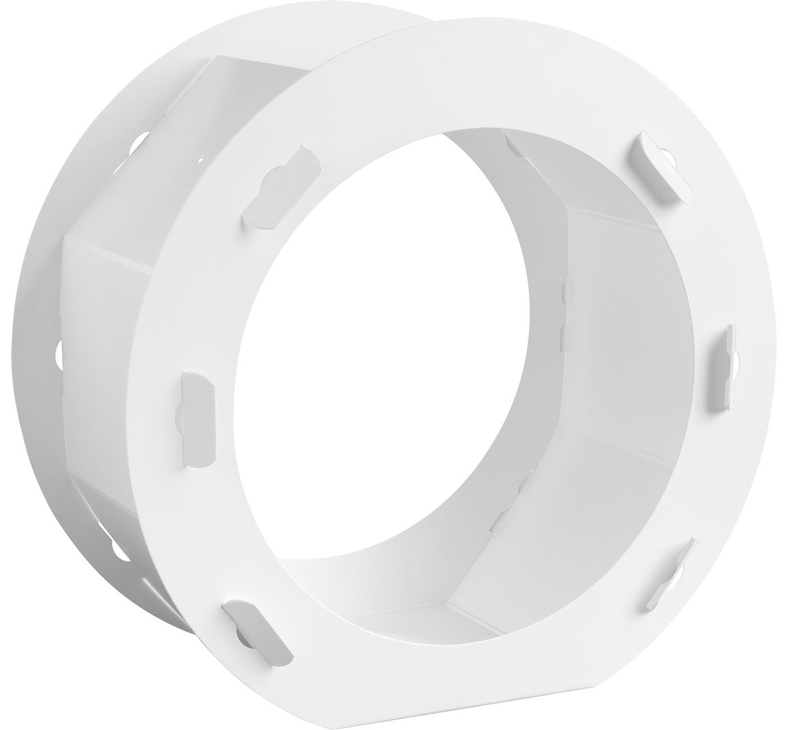 Lantaarn blanco "Rond" - Wit