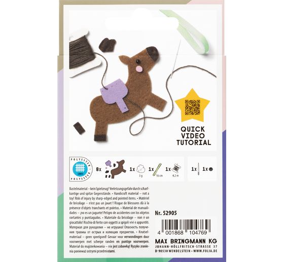 Sewing craft kit "Mini Filzinies"