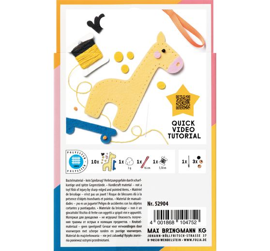 Sewing craft kit "Mini Filzinies"