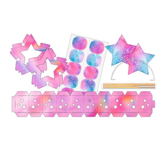 Lantaarns knutselset "Twinkle star iridescent"