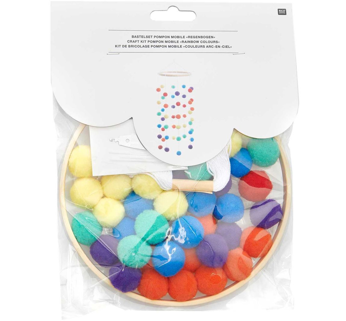 Knutselkit pompoms "Mobiel" - Basic