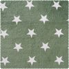 Fleece stof "Stars" Groen