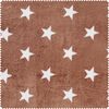 Fleece stof "Stars" Bruin