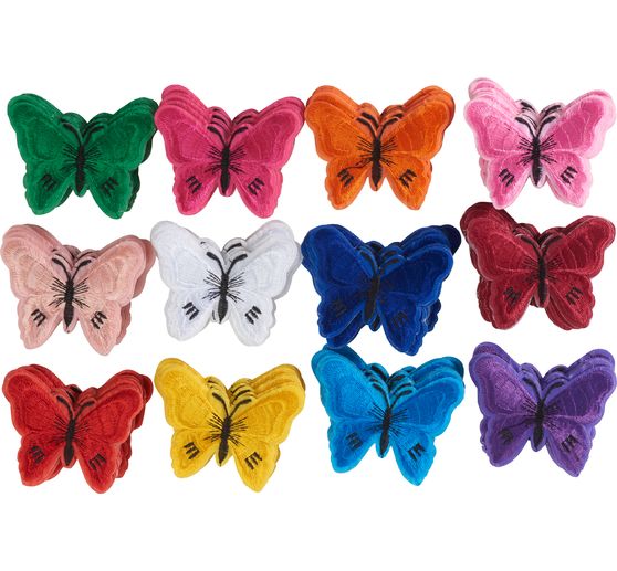 VBS Iron-on applications "Butterflies", 120 pieces