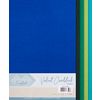 Fluwelen papier, zelfklevend Blauw/Groen