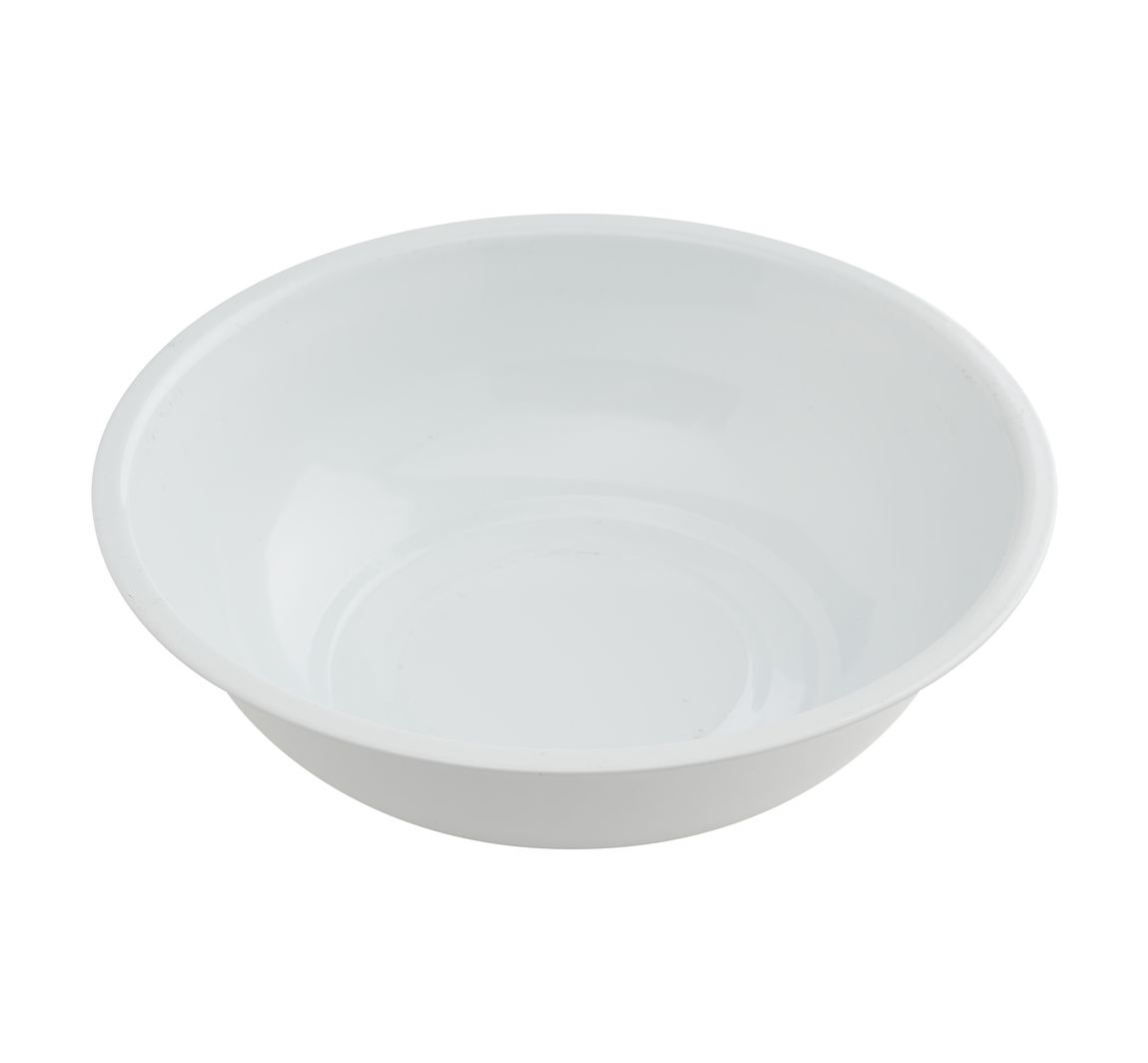 Zinken schaal, Ø 22 cm - Wit