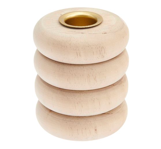 Kandelaar "Ringen", voor staafkaarsen Ø 2,4 cm
