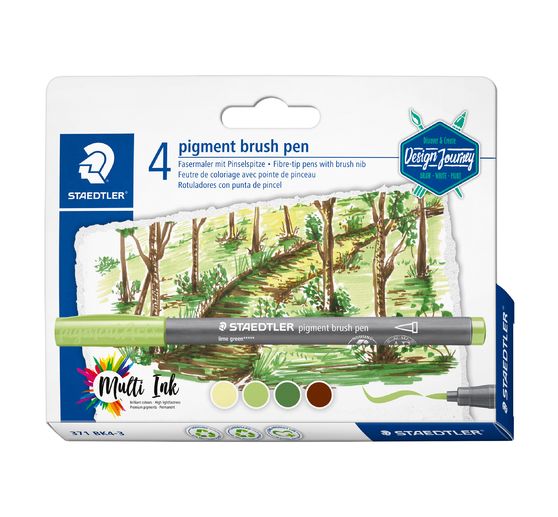 STAEDTLER Brush pens, set van 4