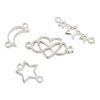 VBS Connectors mix "Moon and Stars" Silver-Plated