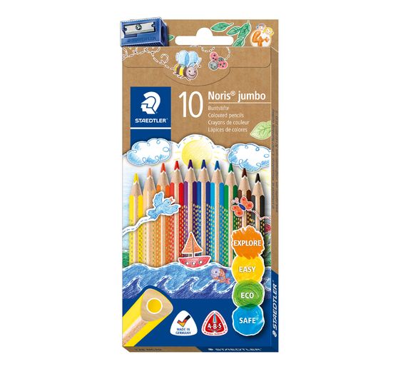 Staedtler Noris colour Jumbo kleurpotloden + kantwerk