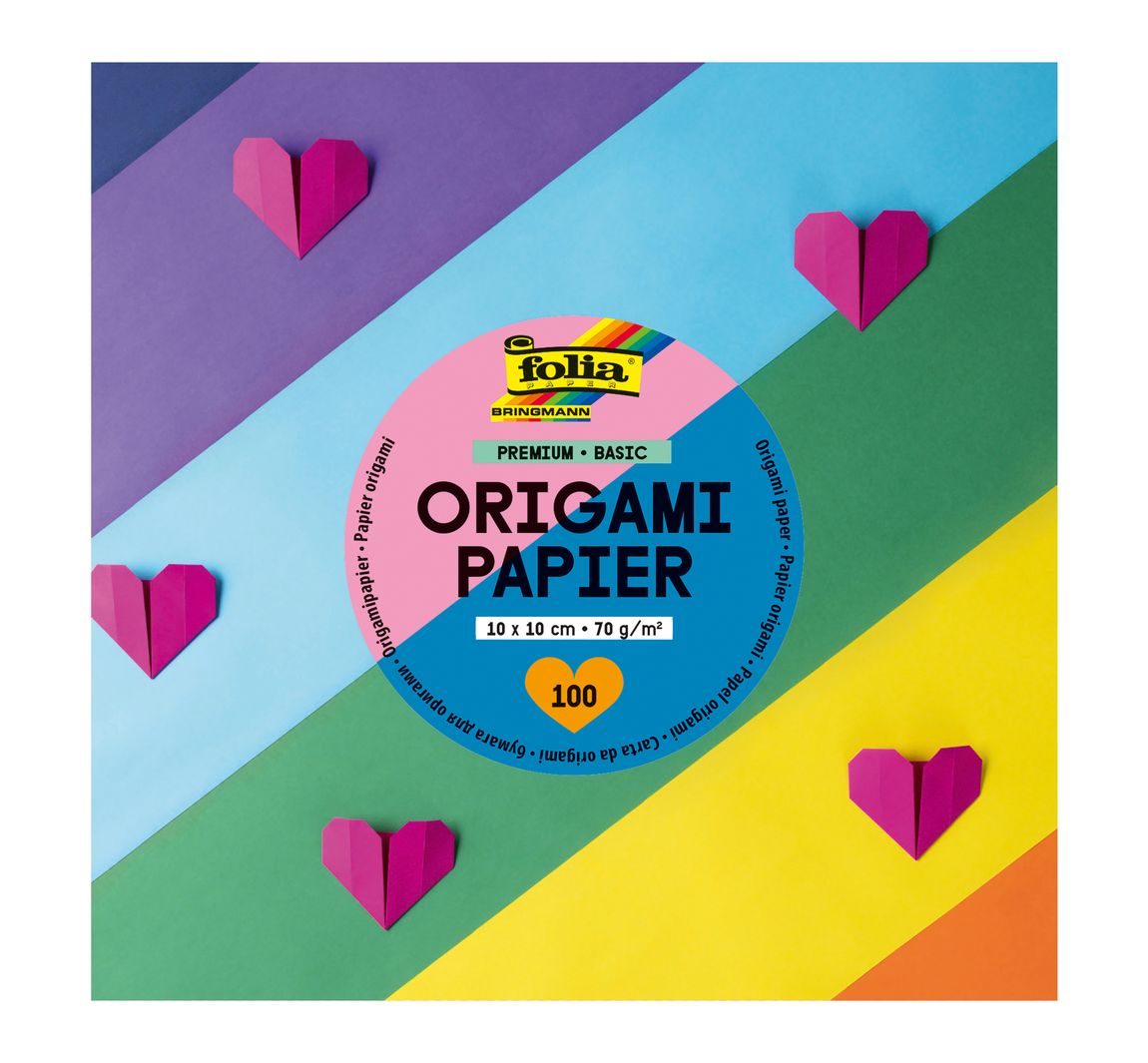 Premium vouwpapier "Basic" - 10 x 10 cm