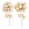 Christmas balls made of glass on wire, 36 pieces, Ø 20 / 25 / 30 mm