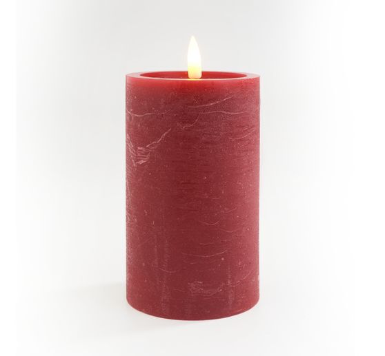 LED real wax candle "12.5 x 7.5 cm", with timer