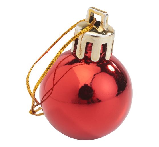 Kerstballen van kunststof, 24 stuks