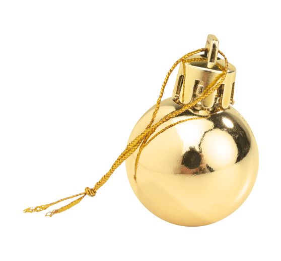 Kerstballen van kunststof, 24 stuks