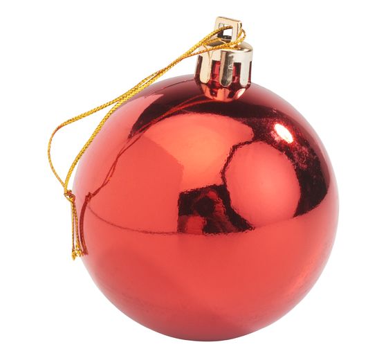 Kerstballen van kunststof, 18 stuks