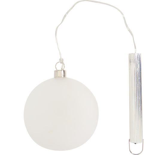 LED medaillon van glas "Matt" met timer 6/18 uur.