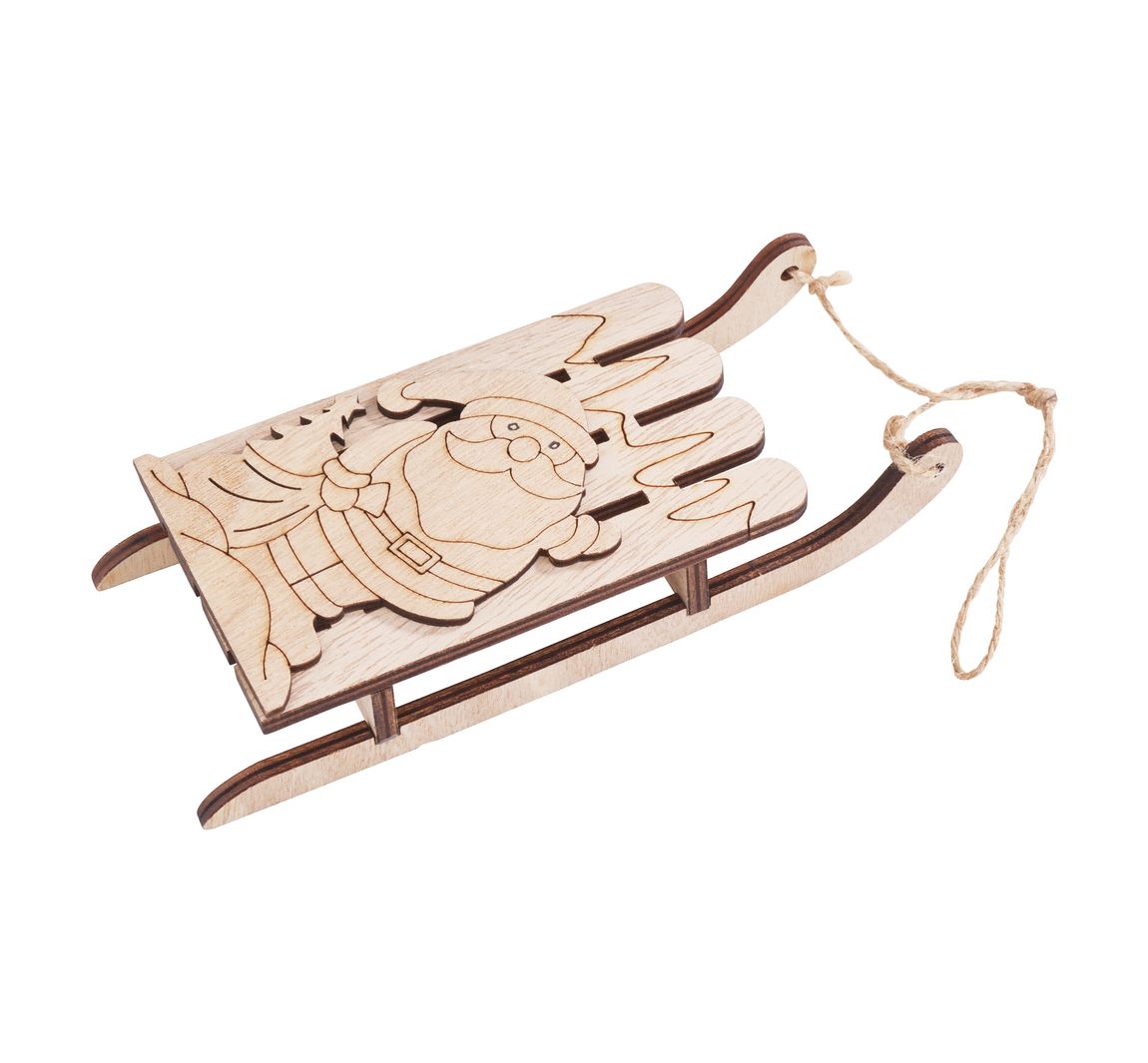 VBS Slede / Decoratieve  hanger - Kerstman
