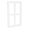 Decoratief houten raam Wit
