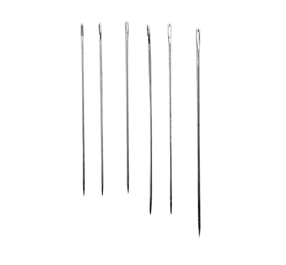 Sewing needles extra long, set of 6
