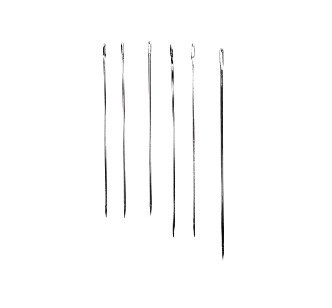 Naainaalden extra lang, set van 6 stuks