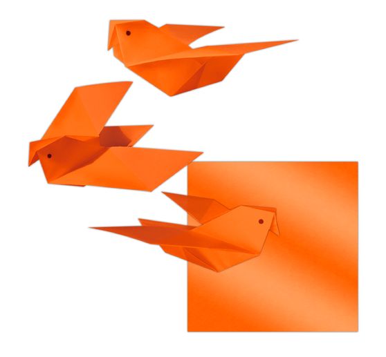 Transparent paper-folding paper