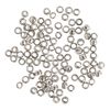 Krimpkralen, rond, Ø 1 mm Zilver