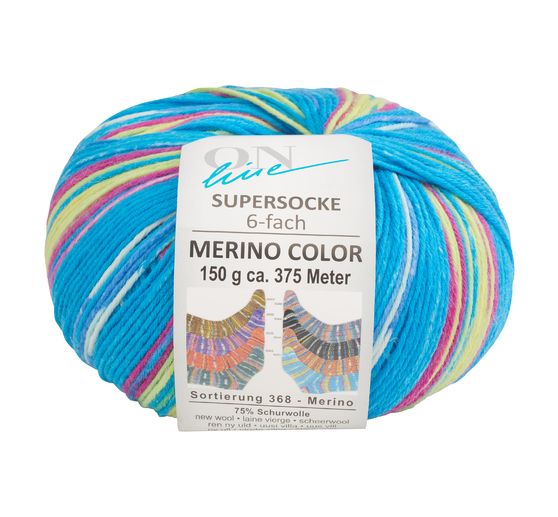 ONline Wol "Super Sok Merino Color, Assortiment 368"