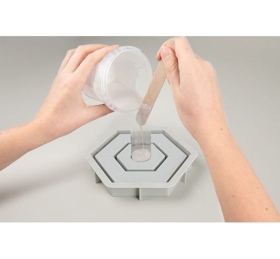 Silicone casting mould "Candle holder" incl. insert