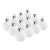 VBS Christmas balls "Mini" made of plastic, Ø 3 cm White