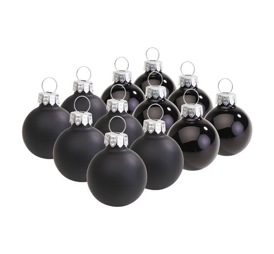 VBS Christmas balls "Mini" made of plastic, Ø 3 cm