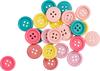 VBS Houten knopen "Pastel mix"