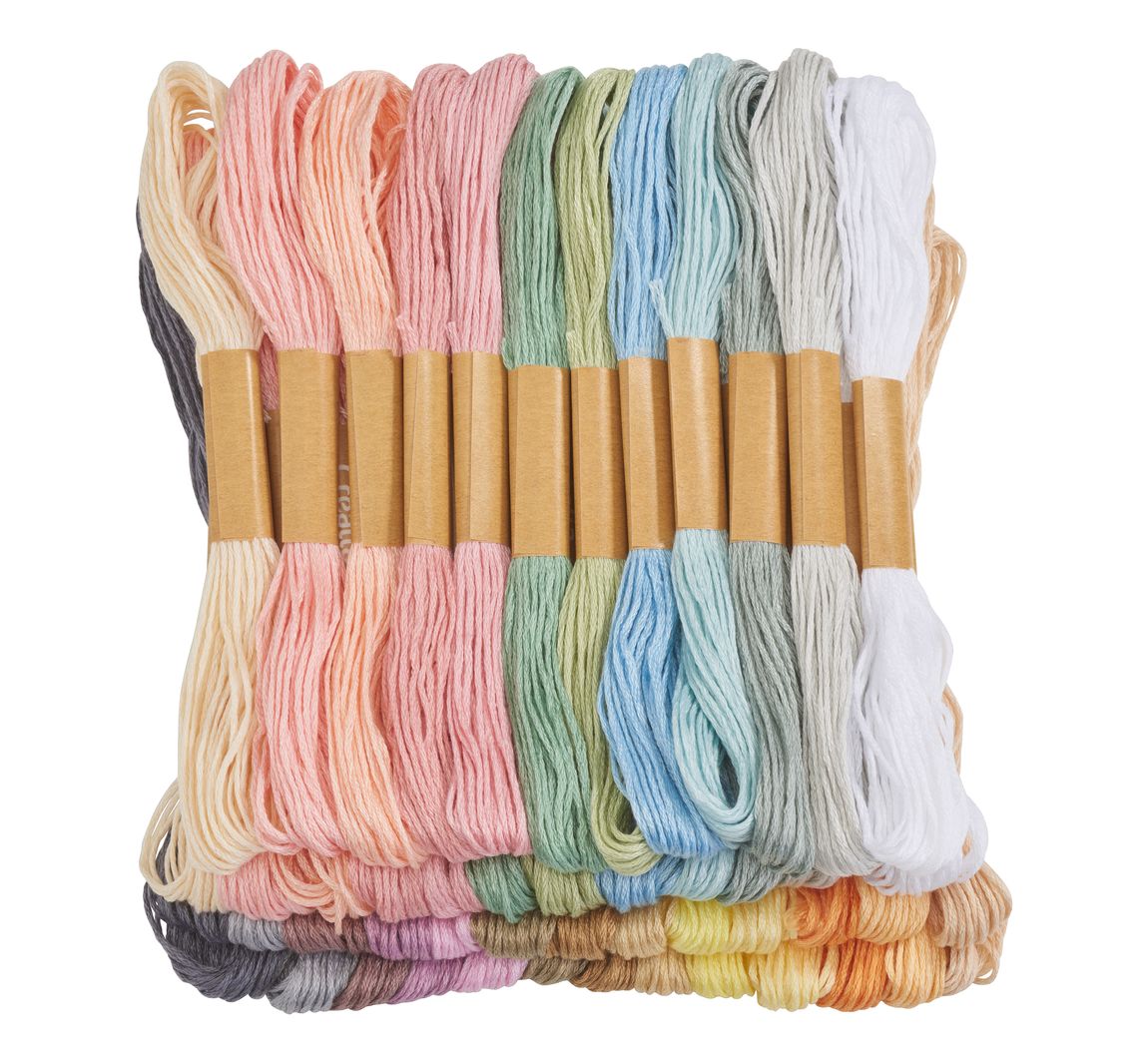 VBS Borduurgaren "Megapack", 36 kleuren - Pastell