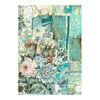 Motif straw silk "Wonderland" Floral Corner