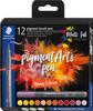 STAEDTLER Pigment brush pen, set van 12