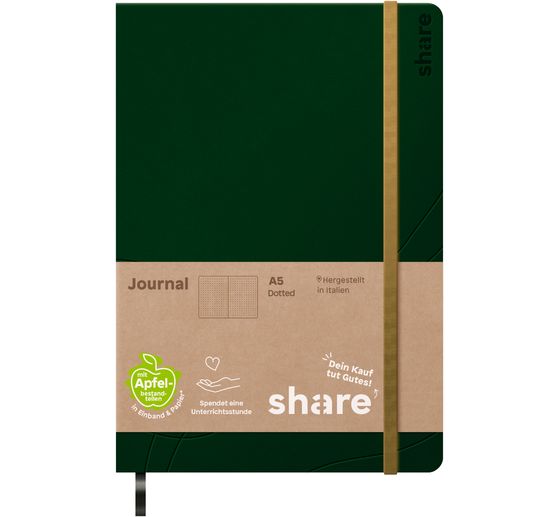 share notebook A5, dot chequered