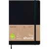 share Notebook A5, blank Dark blue