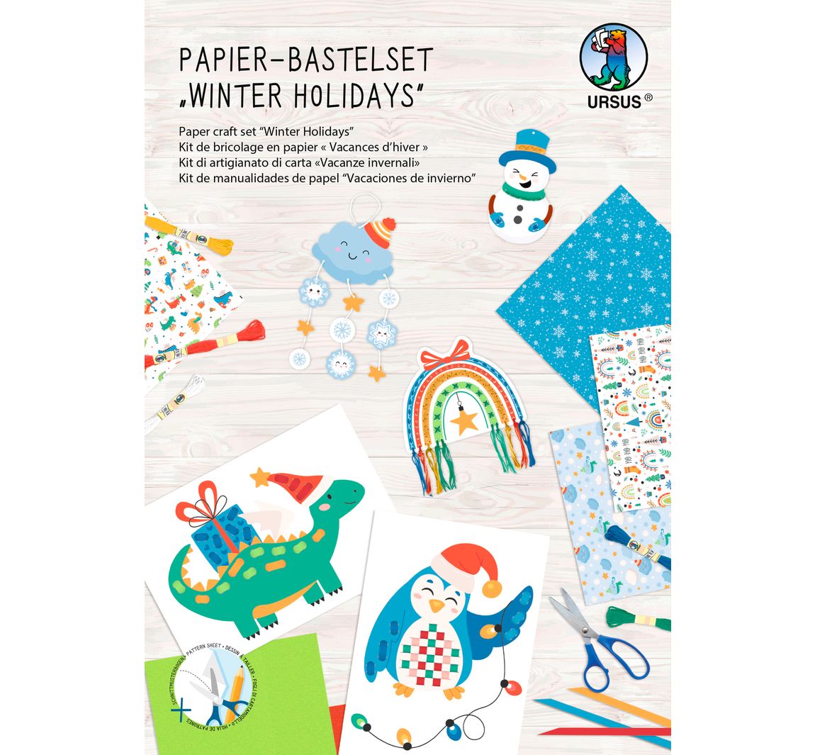 Papier knutselset - Winter Holidays