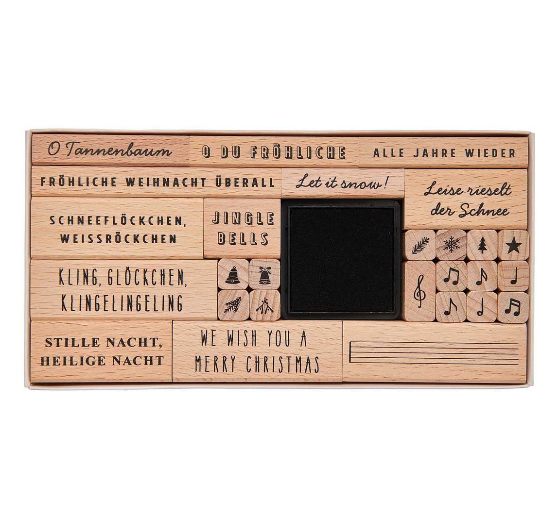 XL Stempel set - Kerstliederen