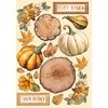 Lasercut motif "Golden Harmony" Pumpkins