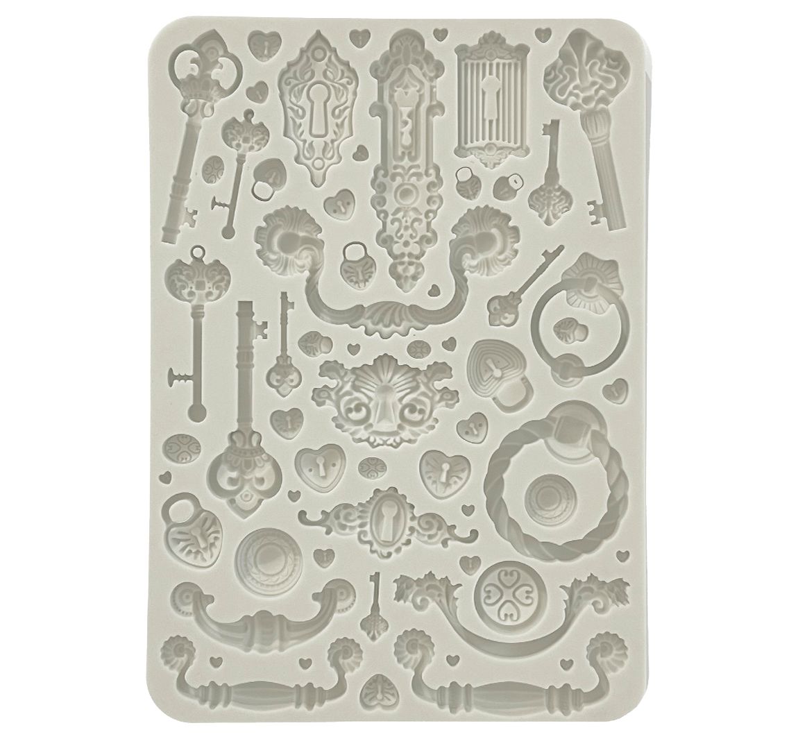Siliconen gietvorm  "Golden Harmony" - Keys