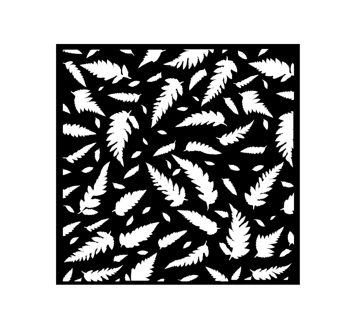 Sjabloon "Forest" - Leaves Pattern