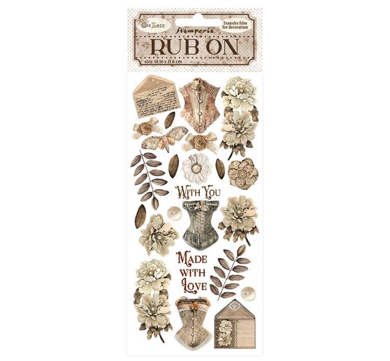 Rub On Transfer paper "Old Lace"