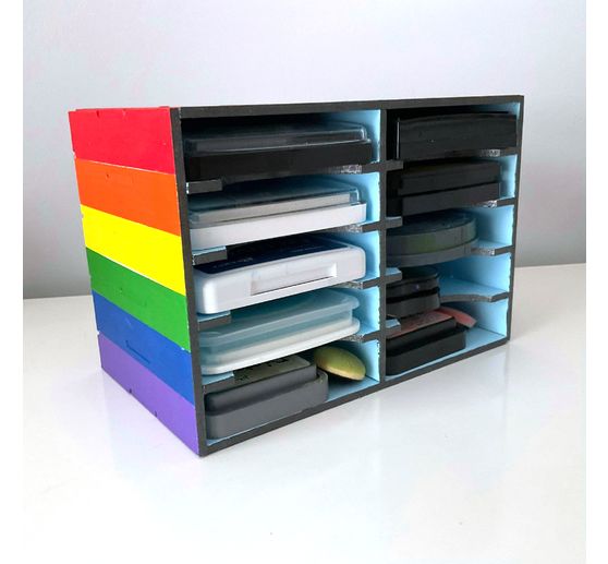 Flexio "Stempelkussens box", 10 vakken