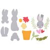 Sizzix Thinlits Ponssjabloon by Catherine Pooler Bunny Bits & Blooms #2