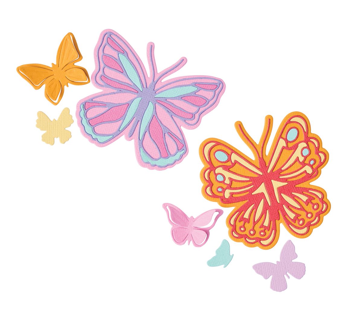 Sizzix Thinlits Ponssjabloon by Catherine Pooler - Spring Wings